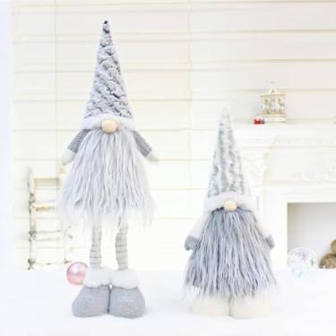 Imagem de Decorações De Natal Para Família Gnome Decorações De Natal Gonk Com Pernas Extensíveis Xmas Long Leg Boneco De Pelúcia Sueco Feito à Mão Papai Noel Gnomos De Natal Boneco De Pelúcia Tricota