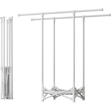 Imagem de Cabide Dobrável Do Chão Ao Teto Cabide De Roupas Internas Quarto Cool Dr Clothes Does Not Occupy Space Balcony Invisible Clothes Rack, With net pocket