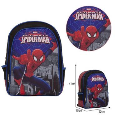 Imagem de Mochila Escolar Menino Herói Spider Man Juvenil Passeio Aula - TOYS 2U
