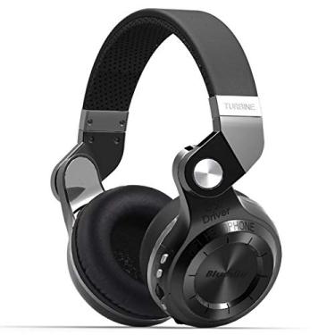 Imagem de Bluedio Fones de ouvido Bluetooth sem fio turbina T2 Plus com microfone/compartimento para cartão micro SD/rádio FM (preto)