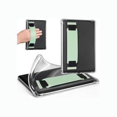 Imagem de Capa para Kindle 11 Geração 6 Polegadas Modelo Rs23cv TPU com suporte mãos (2024) (Verde)