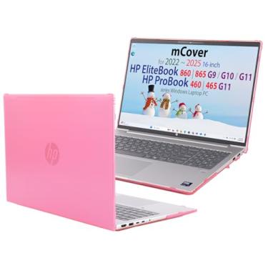 Imagem de mCover Capa compatível apenas com HP ProBook 460 2022~2025 40.6 cm | 465 G11 e EliteBook 860 | 865 G9 G10 G11 Series Windows Notebook PC (não para outros modelos HP)- Rosa