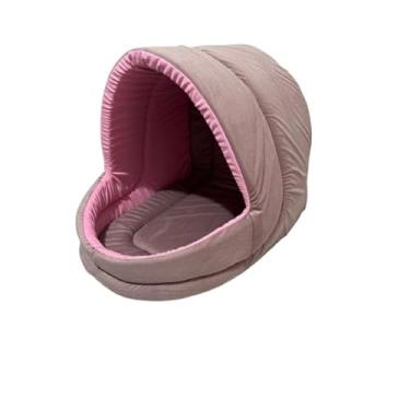 Imagem de Caminha De Cachorro Cama pet Toca Para Cachorro E Gato Pequena Media Grande Frio(Suede) (Rose,G)
