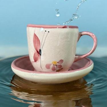 Imagem de Xícara Com Pires Para Tomar Café Feito de Cerâmica - Dan Cerâmica