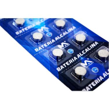 Imagem de Bateria Botão Alcalina LR41 AG3 1,5V 10 Peçass - Tudo em Caixa