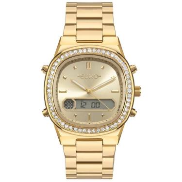 Imagem de Relógio Euro Feminino Ff Sporty Dourado - EUBJ3890ABA/4D