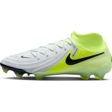 Imagem de Nike Tênis masculino com cadarço Phantom Luna II Elite FG, MTLCSILVERBLACK-VOLT, 45 EU