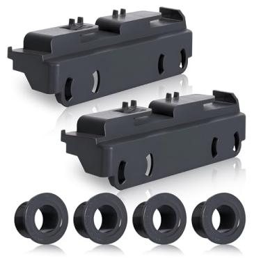 Imagem de PartsBroz Kit de suporte e rolo WD28X27241 (pacote com 2) - Compatível com máquina de lavar louça General Electric Hotpoint Haier - substitui AP6990367 WD12X10439 WD12X10446 WD12X10447 WD12X22657