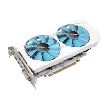 Imagem de SRhonyra Placa gráfica RX 580 8 GB GDDR5 para placa de vídeo para jogos PC 2048SP 256 bits PCIe 3.0 x16 conector de 6 pinos GPU para jogos de computador desktop com portas HDMI, DisplayPort e DVI