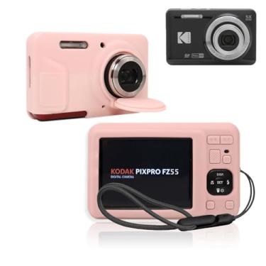 Imagem de Capa para Kodak PIXPRO FZ55, capa protetora de silicone para câmera NOUKAJU com cordão, à prova de quedas, à prova de choque, à prova de poeira, capa protetora para câmera Kodak PIXPRO FZ55