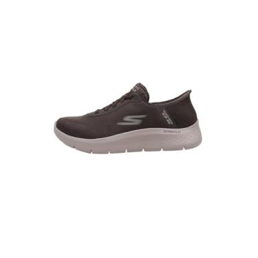Imagem de Skechers Tênis masculino Hands Free Slip-ins: Go Walk Flex-Smooth Motion, Marrom, 44