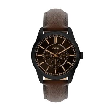 Imagem de Fossil Relógio masculino Pearson multifuncional de couro marrom (modelo: FS6138)
