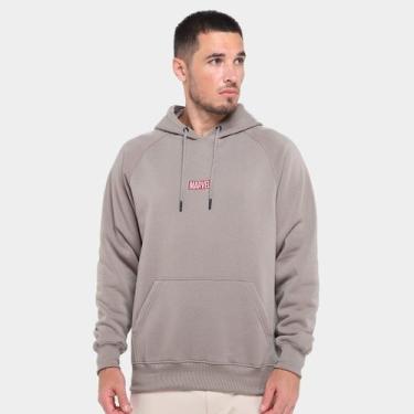 Imagem de Moletom Mooncity Dead Pool Masculino, Cinza, P