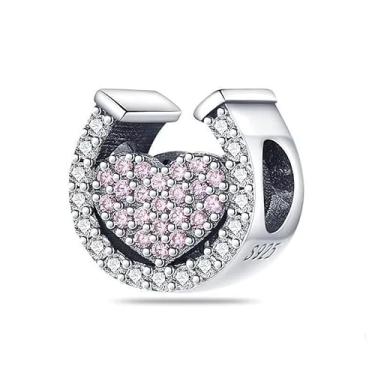 Imagem de Berloque my Ek Ferradura Da Sorte Cravejado Prata S925