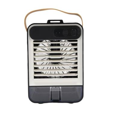 Imagem de AYNEFY Ar Condicionado Portátil, 3 Velocidades 100 Ml Silencioso de Mesa Pequena fã de Ar Resfriador de Ar de Resfriamento de Ar de Resfriamento de Ar de Resfriamento de Umidificador de (Preto)