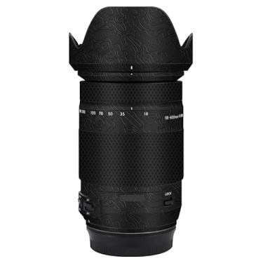 Imagem de Adesivo de lente de câmera para Tamron 18-400 mm F3.5-6.3 Di II VC HLD adequado para Canon EF-Mount Macro Coat Wraps Film Protector Vinyl Decal Skin 18 400 (contorno preto brilhante)