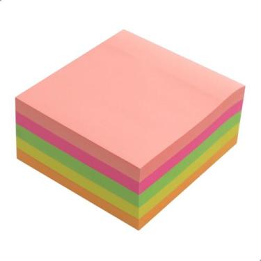 Imagem de Notas Adesivas 400 Folhas 5 Cores Neon 76x76mm Post-it - Darujo