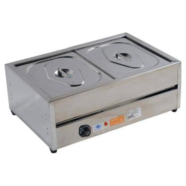 Imagem de Rechaud Self Service Térmico 2 Cubas Aço Inox Ibet