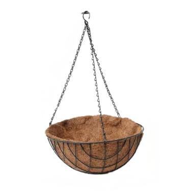 Imagem de Vaso pendente suspenso fibra De Coco decorativo plantas samambaia flores(35cm)