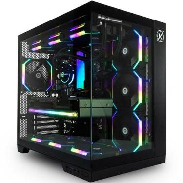 Imagem de Gabinete Gamer Aquário Kalkan Asgard Preto sem fans