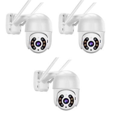 Imagem de Kit 3 Camera Ip A8 Yoose Wifi Externa Hd Sensor Movimento