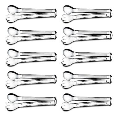 Imagem de Kit 10 Pçs Pegador De Salada Inox Restaurante Multiuso 20cm