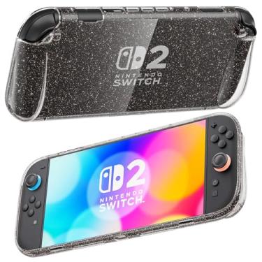 Imagem de Protective Case for Nintendo Switch 2，Slim Soft TPU Switch 2 Cover Protective Case for NS2 Console and Grip Joy-Con (White)