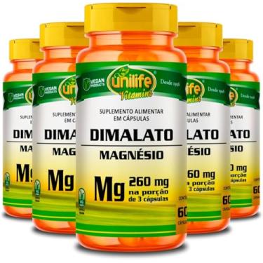 Imagem de Magnésio Dimalato Unilife 60 Cápsulas 5un