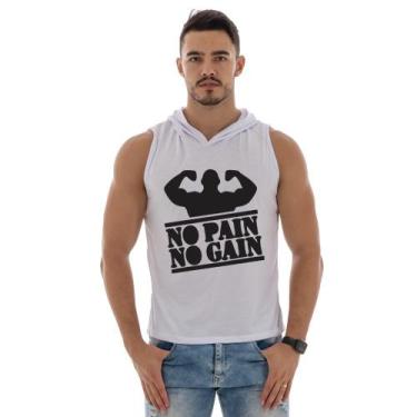 Imagem de Camiseta Regata Masculina Academia Com Capuz Leve E Confortavel No Pai