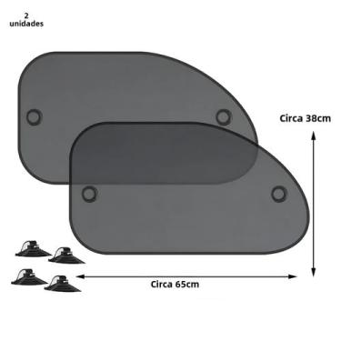Imagem de Protetor Solar para Carro com Tela Mesh - Proteção UV para Vidro Trase