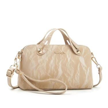 Imagem de Bolsa Feminina Quadrada Chic - Bolsa de Mão, Transversal e de Ombro, Multi-Função, Elegante e Espaciosa para o Dia a Dia (Caqui)