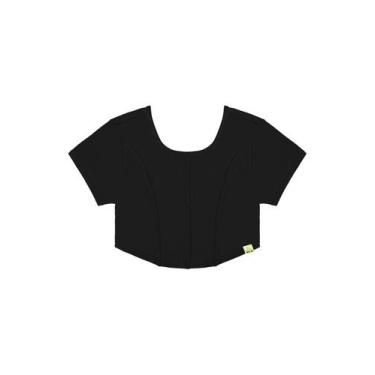 Imagem de Blusa Corselet Infantil Gloss, Preto, 14