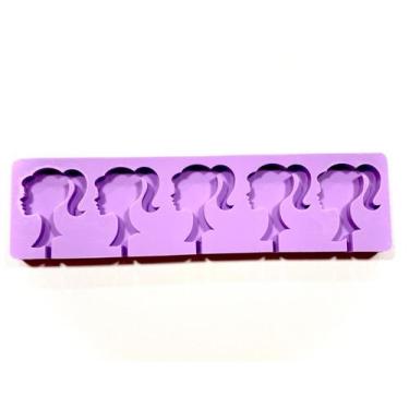 Imagem de L48 Molde de silicone pirulito barbie para decorar - Confeitaria dos m
