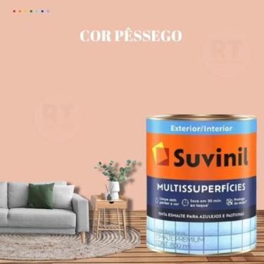 Imagem de Tinta Epóxi Base Água Cor Laranja Suvinil Multissuperfícies Antimofo L