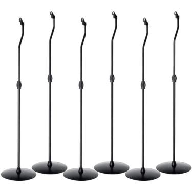 Imagem de 6 Suporte Ajustável Caixa De Som Para Home Theater Pedestal Caixa Até 