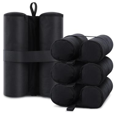 Imagem de Bolsas de peso Ohuhu Canopy para tenda pop-up, sacos de areia para as pernas do abrigo solar ao ar livre instantâneo, pacote com 4 (apenas as calças, areia não incluída)