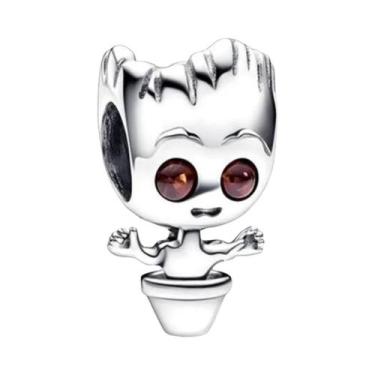 Imagem de Pingentes De Minnie Mouse E Rocket Raccoon Em Prata 925 Para Pulseiras