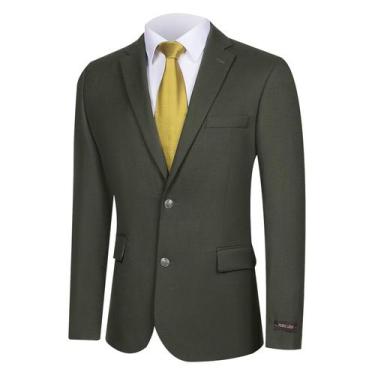 Imagem de Casaco esportivo GLUVISTAVES Classic Fit, elástico, masculino, verde-o
