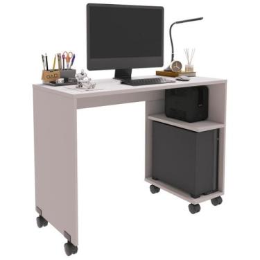 Imagem de Mesa para Computador Escrivaninha Com Suporte CPU Quarto Sala Estudo B