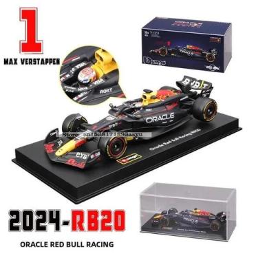 Imagem de Modelo De Metal Fundido Red Bull Racing RB19 2023 Bburago 143 F1 Com L