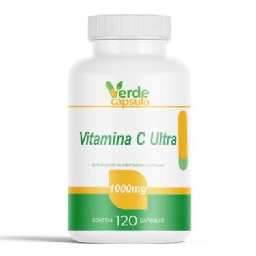 Imagem de Vitamina C Ultra 1000mg 120 Cápsulas - Ácido Ascorbico 1g - Suplemento Alimentar em Cápsulas - Verde Cápsula