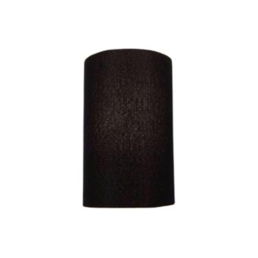 Imagem de Arandela Meia Cana Vivare Md-2031 Cúpula Em Tecido 30-18x16cm - Bivolt Preto 127-220v