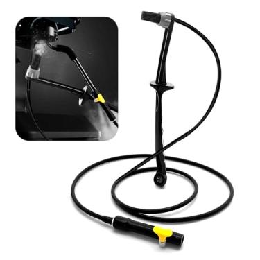 Imagem de Escova a vapor para máquina de café, mangueira de silicone de 91 cm, ferramenta de limpeza de varinha de vapor expresso com ponta de colher para manutenção de café expresso barista