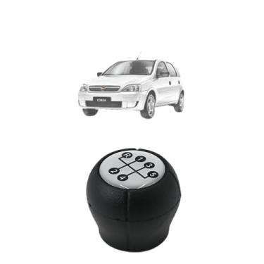 Imagem de Manopla Bola de Câmbio Corsa 2000 01 02 03 04 05 06-5 Marchas - Resinado Prata