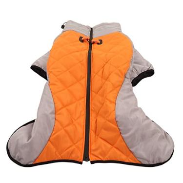 Imagem de Jaqueta de inverno para cachorro com espessamento casaco para cachorro impermeável parkas jaqueta impermeável para cachorro quente colete refletor gola alta para cachorro (6XG)