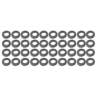 Imagem de Kit 40 Arruela Plástica Preta De Parafuso Afinação Bateria