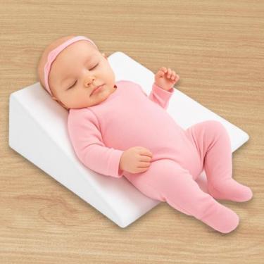 Imagem de Travesseiro Anti Refluxo para Bebê Inclinado Confortável e Seguro - An