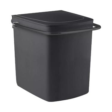 Imagem de Lixeira 24x29x25,5cm Alça Black -1180 - Cris-metal Lixeira 24x29x25,5cm Alca Curta Black 1180 Cris Metal