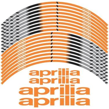 Imagem de Friso Adesivo Refletivo Aprilia - Adesivo de Alta Durabilidade - Cromo