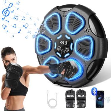 Imagem de Máquina de boxe Nicebook Music com luvas Bluetooth Black